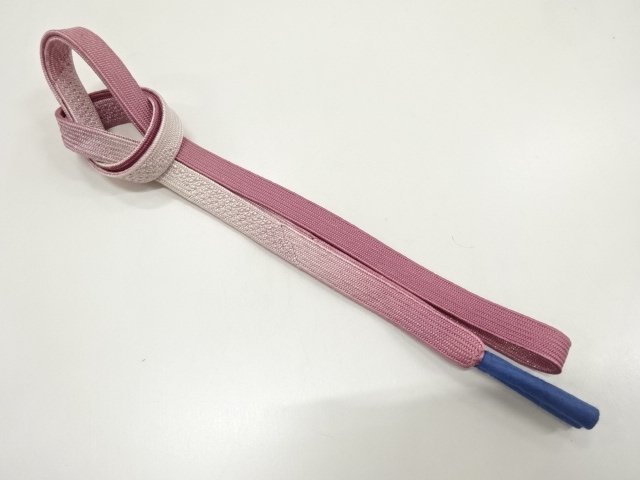 JAPANESE KIMONO / UNUSED HAND-TIED OBIJIME